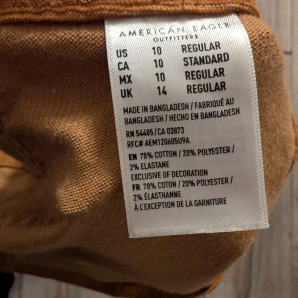 America Eagle corduroy skirt size 10 - Picture 4 of 4